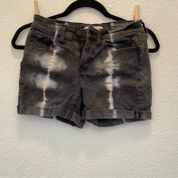 Black Tie Dye Shorts - Picture 1 of 3
